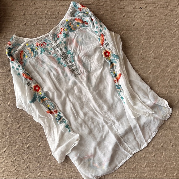 EUC Johnny Was 2pc Embroidered Tunic Bundle, Quarter + Long Sleeve, Large - Picture 7 of 16